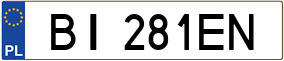 Trailer License Plate